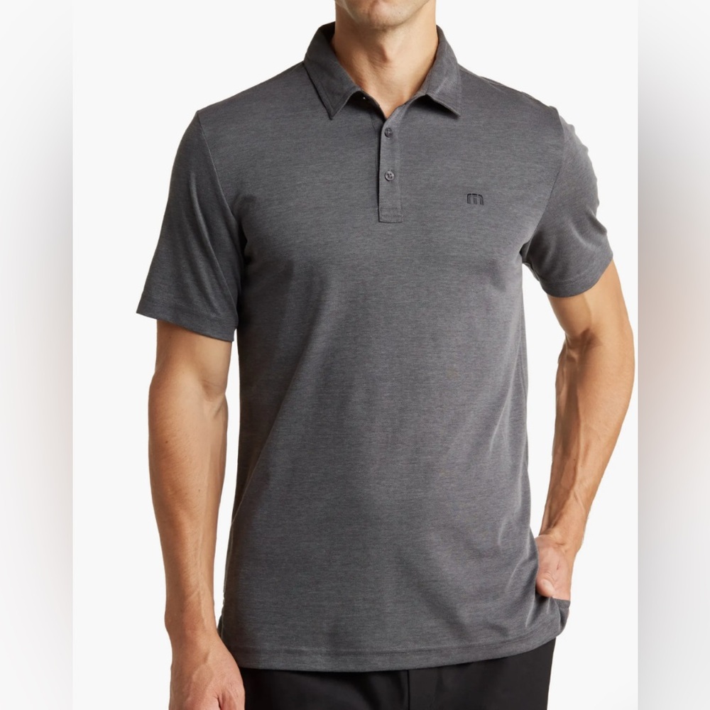 Travis Mathew Men's Charcoal Polo Shirt